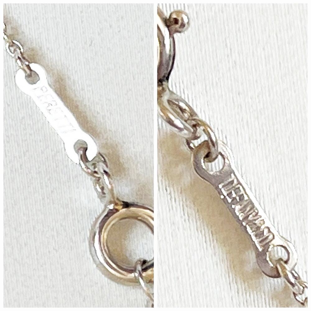 TIFFANY & CO Dove Bird Cross Sm Pendant Necklace 16" Sterling Silver Pouch & Box - Picture 7 of 11
